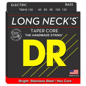 DR Long Necks Taper Core String / 테이퍼코어 멀티스케일 핸드메이드 베이스 스트링 롱넥 (TMH5-130) 45-130 5현